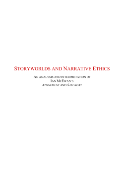 STORYWORLDS AND NARRATIVE ETHICS