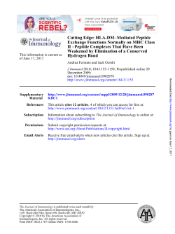 Hydrogen Bond Weakened by Elimination of a Conserved Peptide