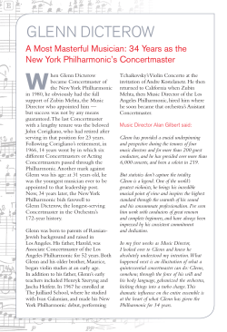glenn dicterow - New York Philharmonic