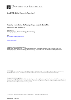 A cooling event during the Younger Dryas chron in - UvA-DARE