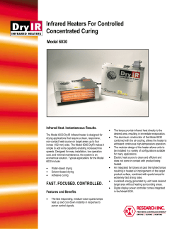Infrared Heaters For Controlled Concentrated Curing
