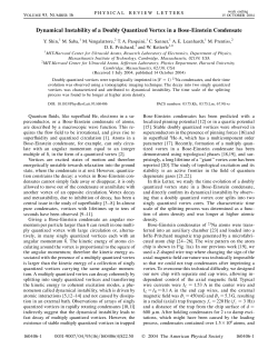 Dynamical Instability of a Doubly Quantized Vortex in a Bose