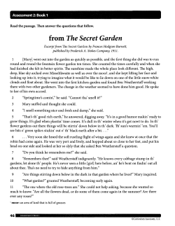 from The Secret Garden - Island Trees School District