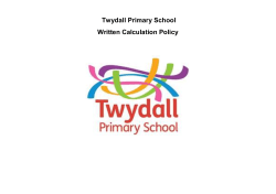 Calculations Policy Twydall Primary PDF File