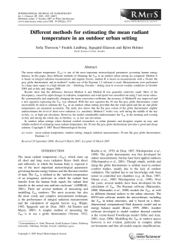 Different methods for estimating the mean radiant - FAU