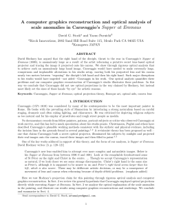 A computer graphics reconstruction and optical analysis of scale