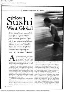 How Sushi Went Global