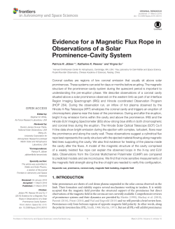 Evidence for a Magnetic Flux Rope in Observations of a Solar