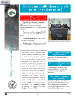 Enzyme Bioremediation Parts Washer