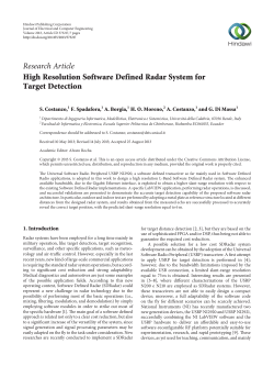 High Resolution Software Defined Radar System for Target Detection