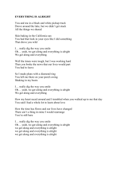 EVERYTHING IS ALRIGHT