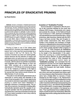 PRINCIPLES OF ERADICATIVE PRUNING
