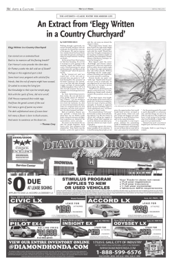 An Extract from `Elegy Written in a Country Churchyard`