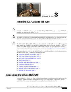 Installing IDS-4235 and IDS-4250