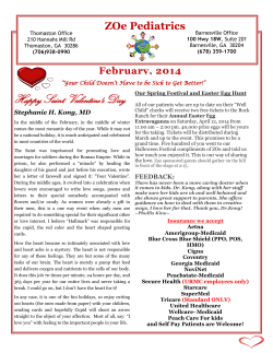 February - Zoe Pediatrics