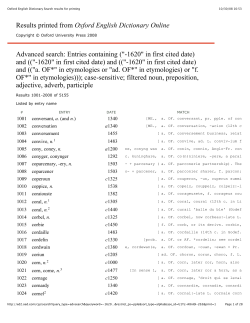 Oxford English Dictionary Search results for printing