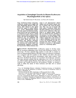 Acquisition of Autophagic Vacuoles by Human