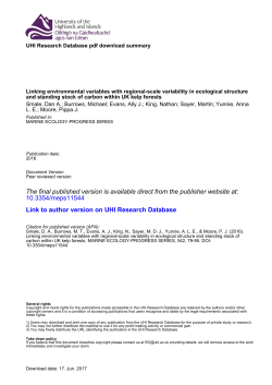 Linking environmental variables with regional