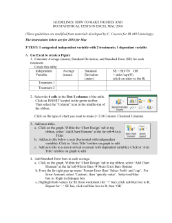 GUIDELINES: HOW TO MAKE FIGURES AND