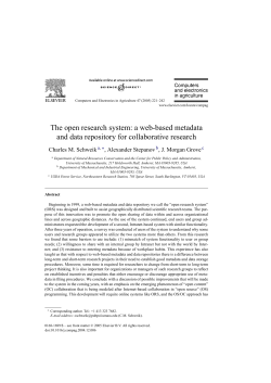 The open research system: a web