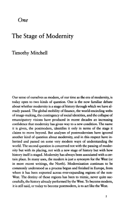 The Stage of Modernity - Ram-Wan