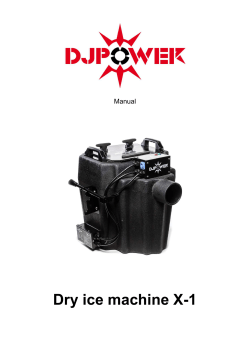 Dry ice machine X-1
