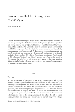 Forever Small: The Strange Case of Ashley X