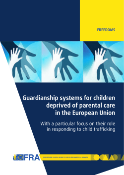 Guardianship systems for children deprived of parental care in the