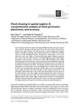 Clock drawing in spatial neglect: A
