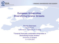 presented some key findings - European University Association