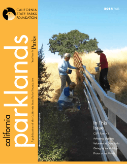 Fall 2014 - California State Parks Foundation