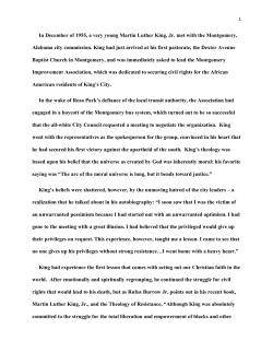 In December of 1955, a very young Martin Luther King, Jr. met with