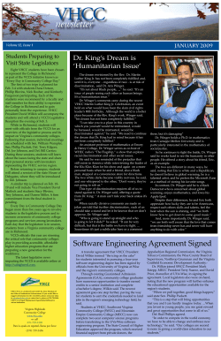 newsletter - Virginia Highlands Community College