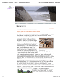 , New Seven Wonders of the World, Travel Magazin... http://www
