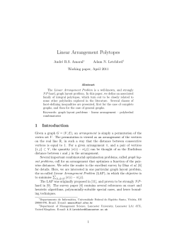 Linear Arrangement Polytopes