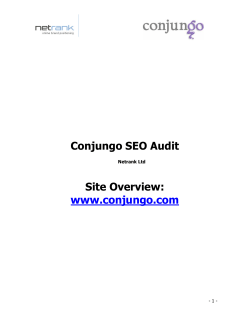 Conjungo Tech Site Audit Oct 07
