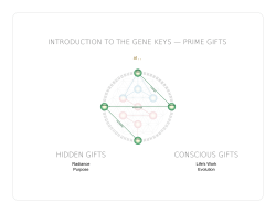 introduction to the gene keys &mdash; prime gifts conscious gifts hidden gifts