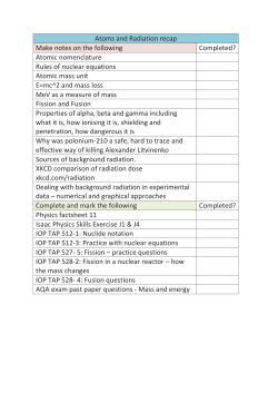 radiation workbook