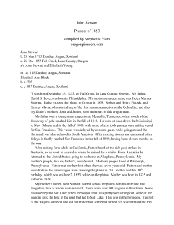 STEWART, John - Oregon Pioneers