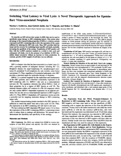 Switching Viral Latency to Viral Lysis: A Novel Therapeutic