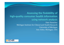 Dale Hunscher Michigan Institute for Clinical and Health Research
