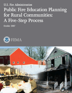 Public Fire Education Planning for Rural Communities: A