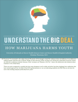 Marijuana and the teen brain