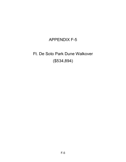 APPENDIX F-5 Ft. De Soto Park Dune Walkover ($534,894)