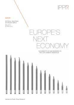 EUROPE`S NEXT ECONOMY