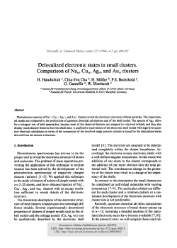 Delocalized electronic states in small clusters