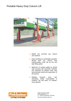 Portable Heavy Duty Column Lift