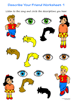 Listen to the song and circle the descriptions you hear.