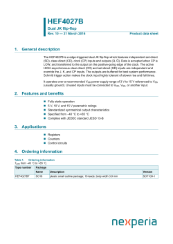 HEF4027B Dual JK flip-flop