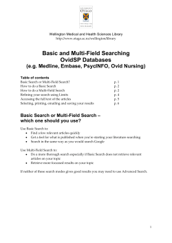 Performing a Basic Search